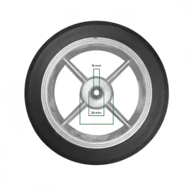 RODA COMPLETA / PNEU SEM CUBO PARA PIVO ROB PECCININ NICE
