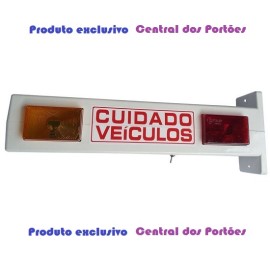 SINALEIRA P/ PORT�O BICOLOR BIVOLT SONORIZADA 